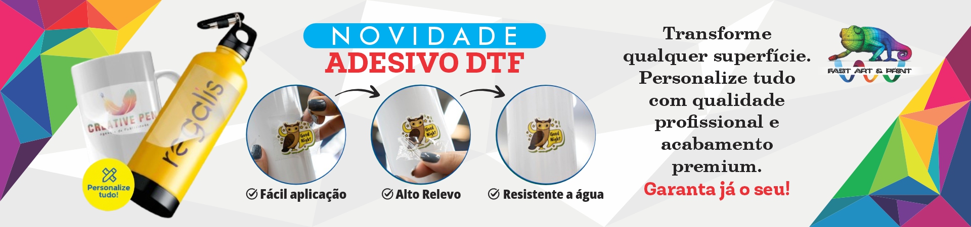 DTF UV Novidade