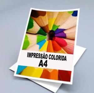 Impressão Papel Especial Especial A4 Colorido  Refile 